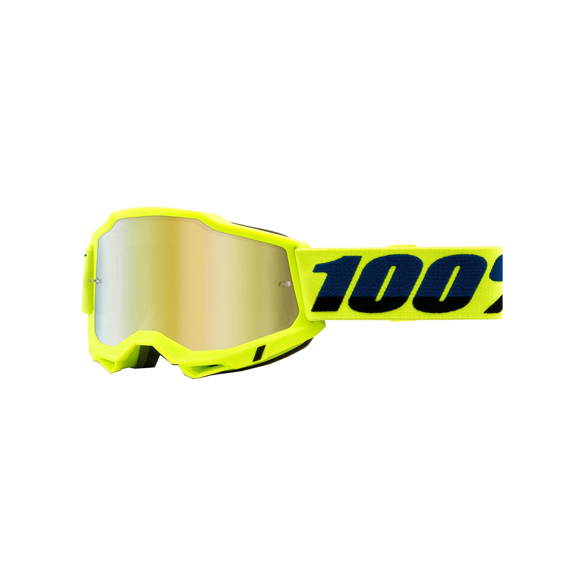 100%, 100% ACCURI 2 Goggle Fluo Yellow - Mirror Gold Lens - 50221-259-04