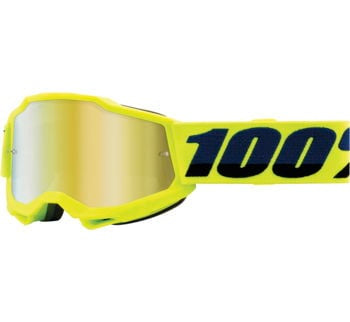 100%, 100% ACCURI 2 Youth Goggle Fluo Yellow - Mirror Gold Lens - 50321-259-04