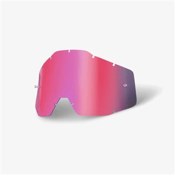 100%, 100% Goggles Lens Adult Pink Mirror AF Lens