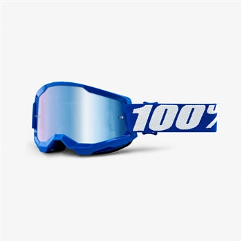 100%, 100% STRATA 2 Goggle Blue - Mirror Blue Lens - 50421-250-02