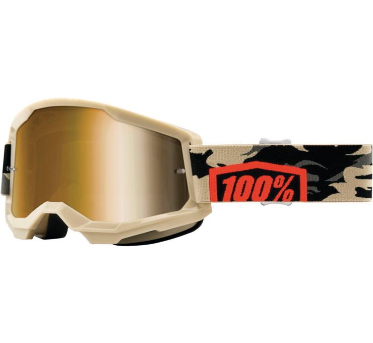 100%, 100% Strata 2 Goggles STRATA 2 KOMBAT TRUE GLD LENS - 50028-00007