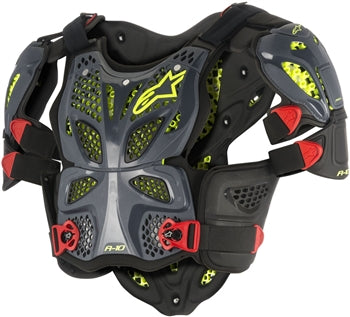 Alpinestars, Alpinestars A-10 Full Chest Protector Anthracite/Red