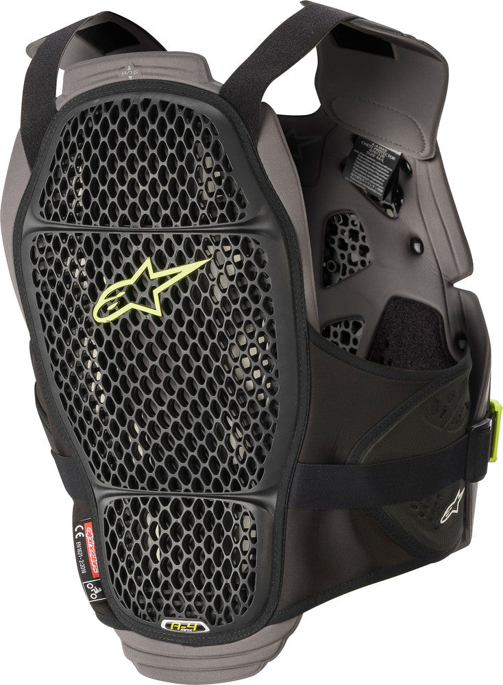 Alpinestars, Alpinestars A-4 Max Chest Protector Black/Anth/Fluo Yellow