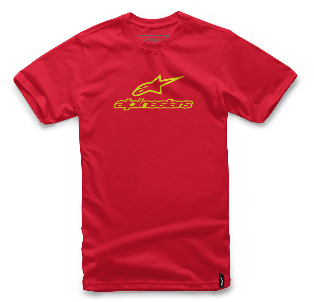 Alpinestars, Alpinestars Always Tee Red/Hi-Vis Yellow