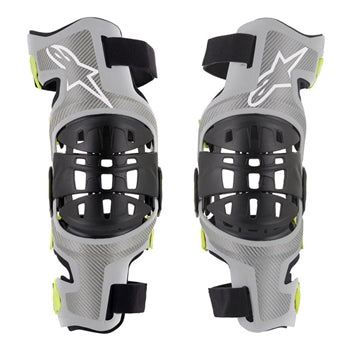 Alpinestars, Alpinestars Bionic 7 Knee Set Silver/Yellow (Pair)