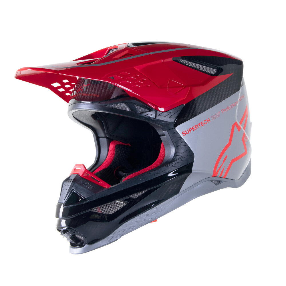 Alpinestars, Alpinestars S-M10 Helmet Acumen LE Red Flake/Black/Silver