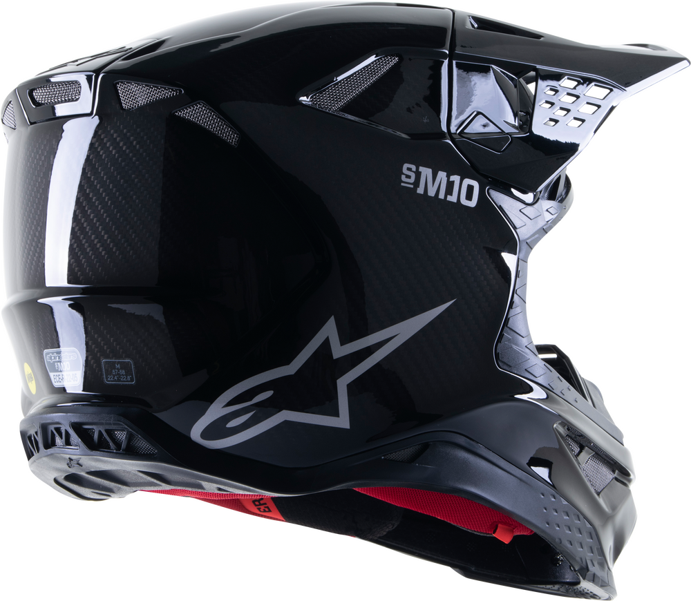 Alpinestars, Alpinestars S-M10 Solid Helmet Carbon Glossy Black