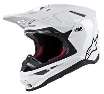 Alpinestars, Alpinestars Supertech M-8 Helmet Glossy White