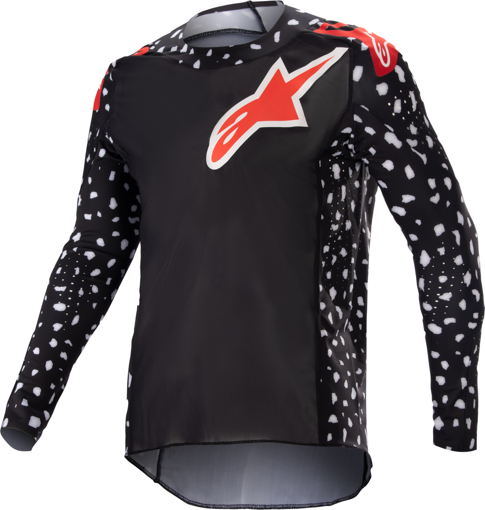 Alpinestars, Alpinestars Youth Racer North Jersey Black/Neon Red