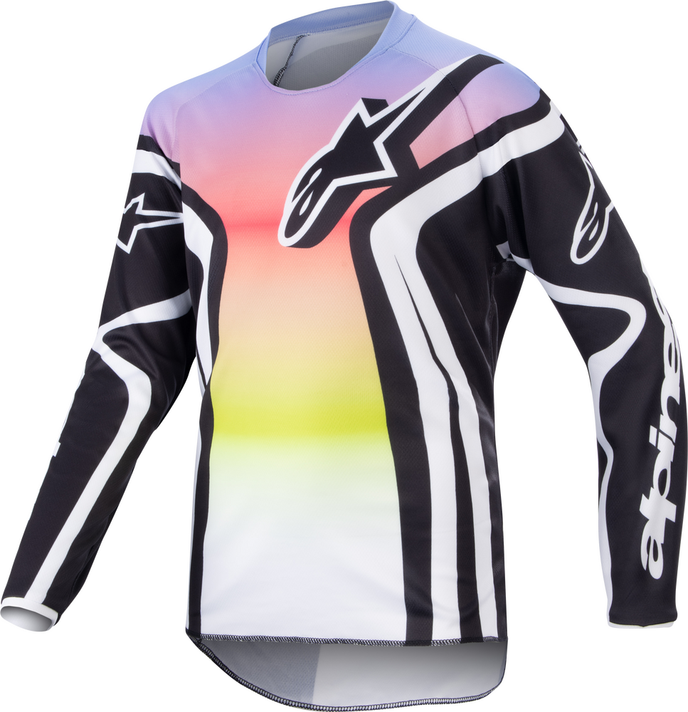 Alpinestars, Alpinestars Youth Racer Semi Jersey Black/Multi Color