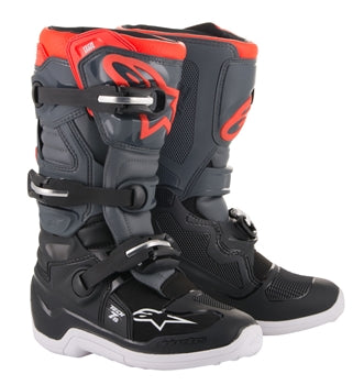 Alpinestars, Alpinestars Youth Tech 7S Boots Grey/Red