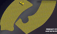 D'Cor, D'COR FRAME GRIP GUARD DECAL YELLOW - 16-40-106