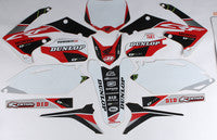 D'Cor, D'COR HONDA RACELINE GRAPHICS COMPLETE KIT WHITE Honda CRF450R 09-12 - 20-10-430