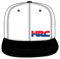 D'Cor, D'COR HONDA SNAP-BACK HAT HRC WHITE/BLACK OSFA - 70-113-1