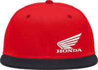 D'Cor, D'COR HONDA WING SNAP BACK HAT RED - 70-108-1