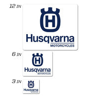 D'Cor, D'COR HUSQVARNA ICON DECAL 3" SQUARE HUSQVARNA ICON DECAL 3" SQUARE - 40-70-108