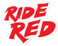 D'Cor, D'COR RIDE RED DECAL 12" - 40-10-204