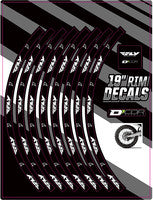 D'Cor, D'COR RIM DECALS 19" FLY LOGO REAR - 40-80-211