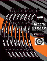 D'Cor, D'COR RIM DECALS 19" KTM LOGO REAR - 40-80-203