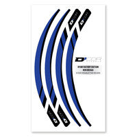 D'Cor, D'COR RIM DECALS BLUE 4 PC SET BLU RIM DECALS 4 PC SET - 40-80-220