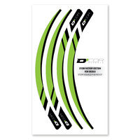 D'Cor, D'COR RIM DECALS GREEN 4 PC SET GRN RIM DECALS 4 PC SET - 40-80-217