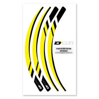 D'Cor, D'COR RIM DECALS YELLOW 4 PC SET YEL RIM DECALS 4 PC SET - 40-80-219