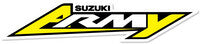 D'Cor, D'COR SUZUKI ARMY 4" DECAL - 40-40-200