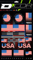 D'Cor, D'COR USA Sticker Sheet - 40-90-120