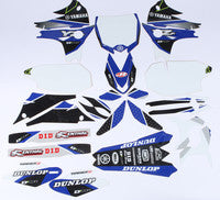 D'Cor, D'COR YAMAHA RACELINE GRAPHICS COMPLETE GRAPHIC KIT WHITE - 20-50-450