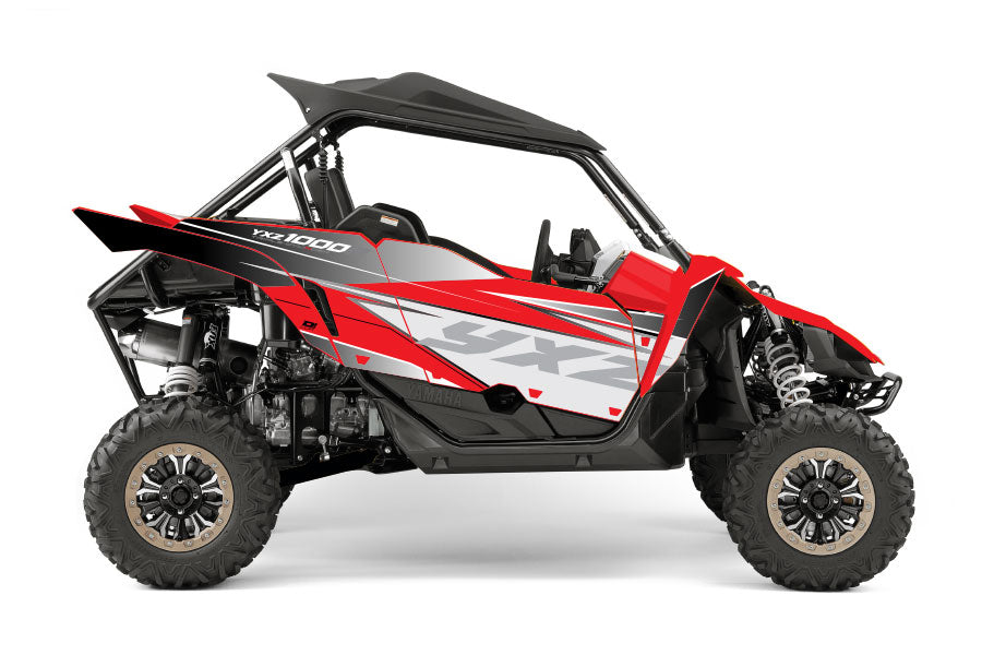 D'Cor, D'COR Yamaha YXZ 1000 R 2016-17  COMPLETE GRAPHIC KIT GREY/RED - 20-50-468