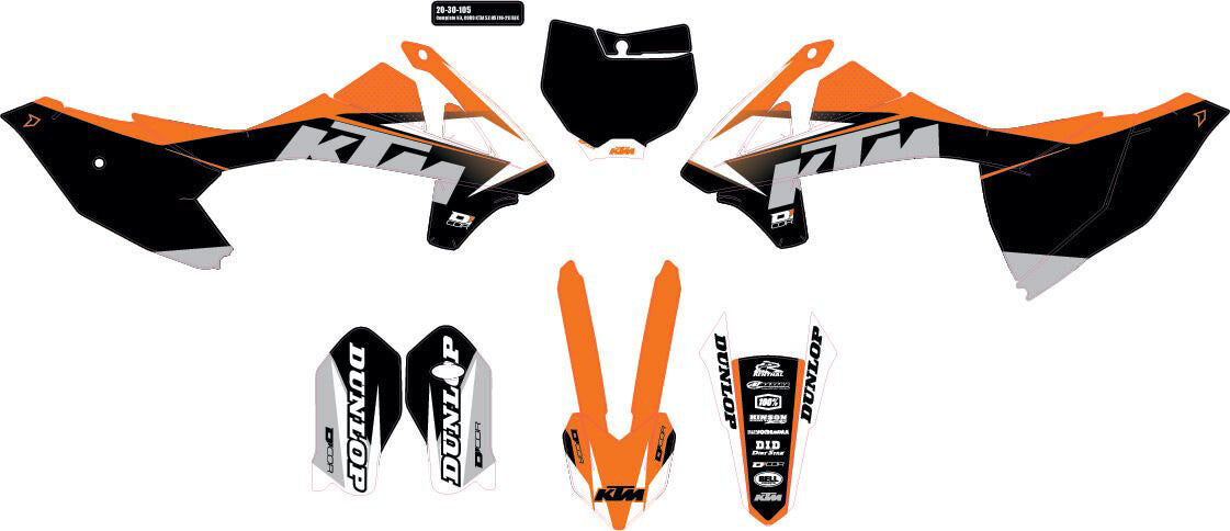 D'Cor, D'Cor COMPLETE KIT COR9 BLACK BAG KTM - 20-30-105