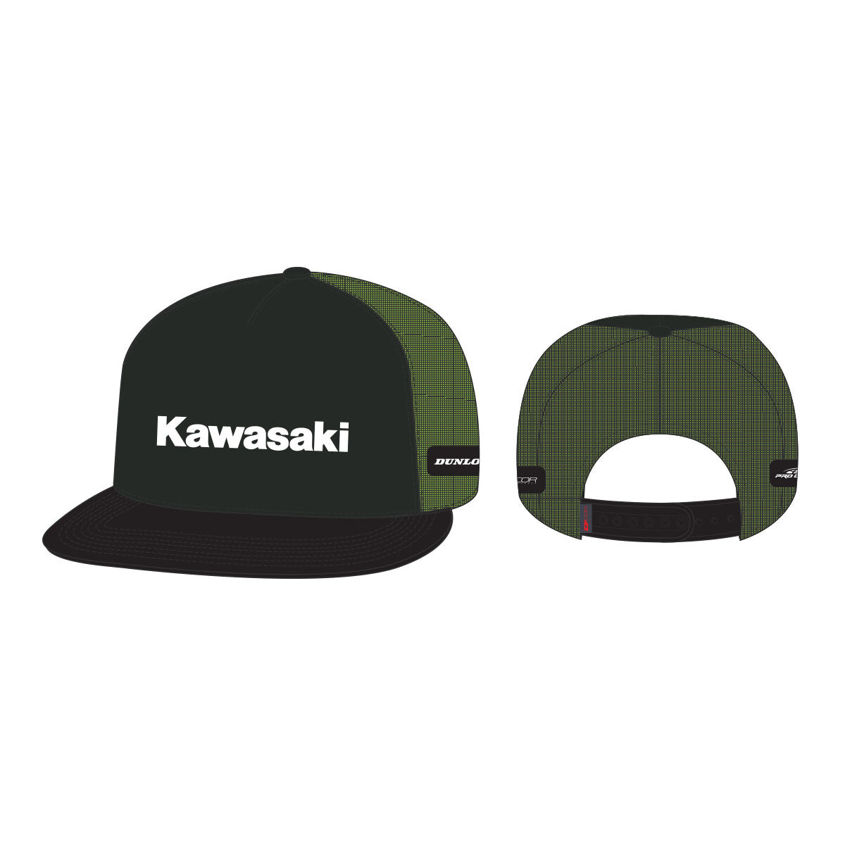 D'Cor, D'Cor Kawasaki HAT LINE SNAPBACK BLACK - 70-133-1