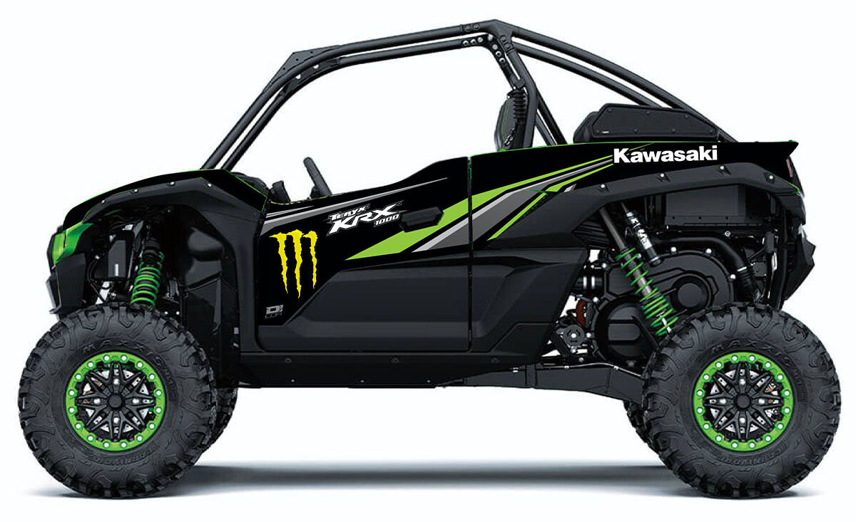 D'Cor, D'Cor MONSTER GRAPHICS KIT Kawasaki BLACK - 20-20-290