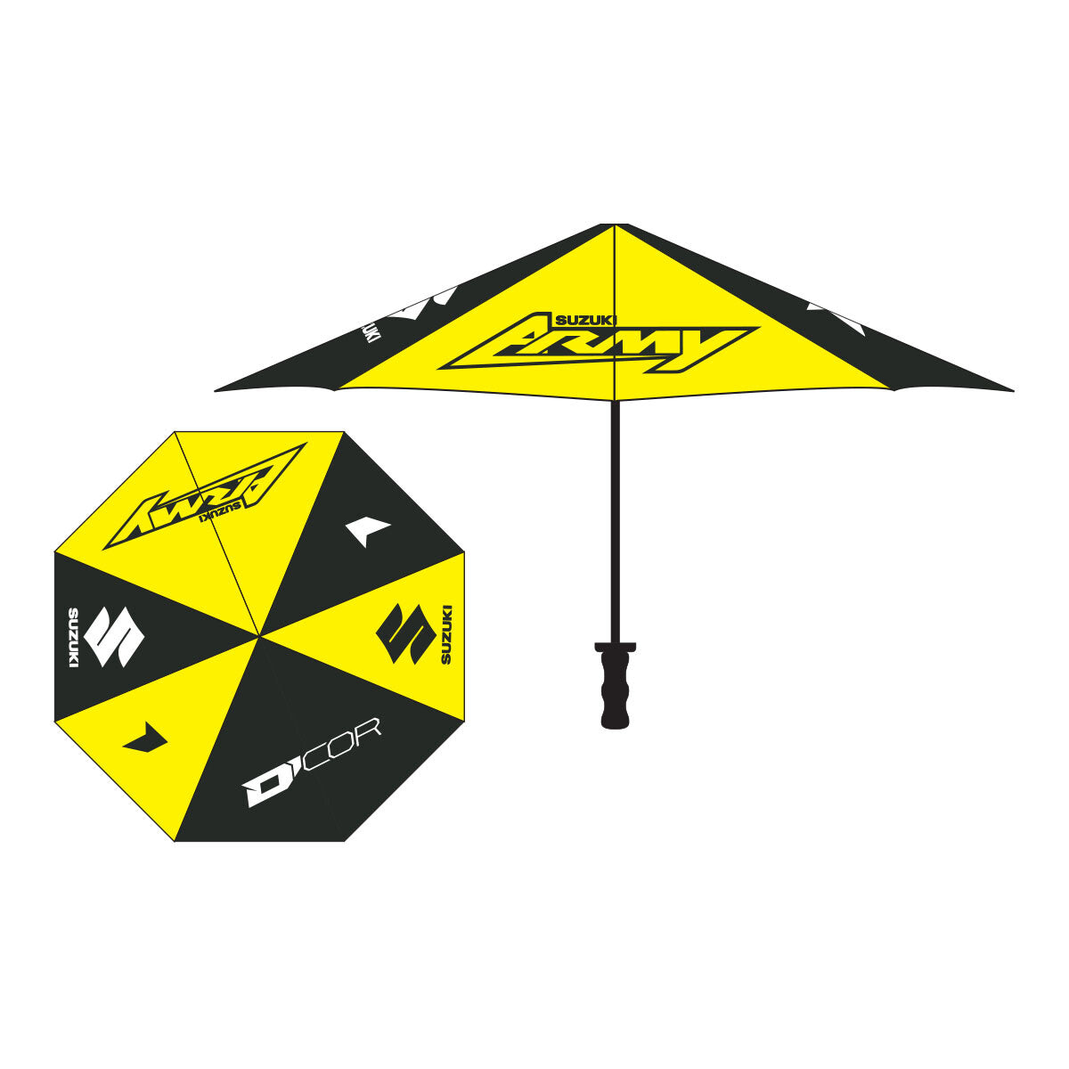 D'Cor, D'Cor Suzuki UMBERELLA YELLOW/BLACK - 81-104-1