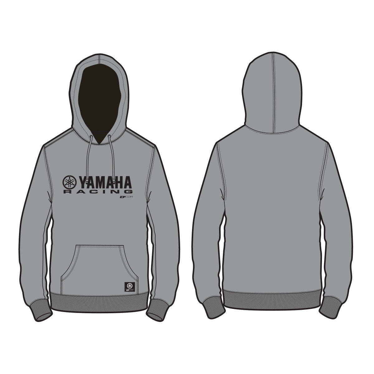 D'Cor, D'Cor Yamaha RACING Sweatshirts GREY