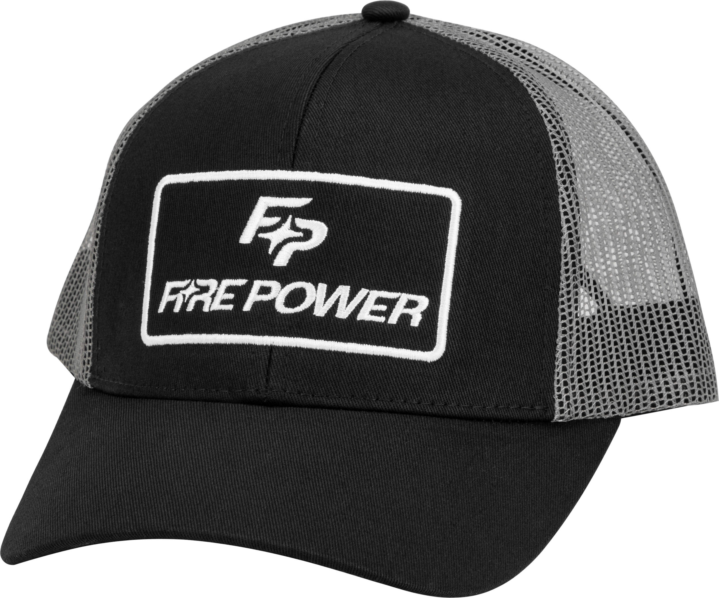 Fire Power, Fire Power Curved Bill Hat Black/Grey - 99-8108