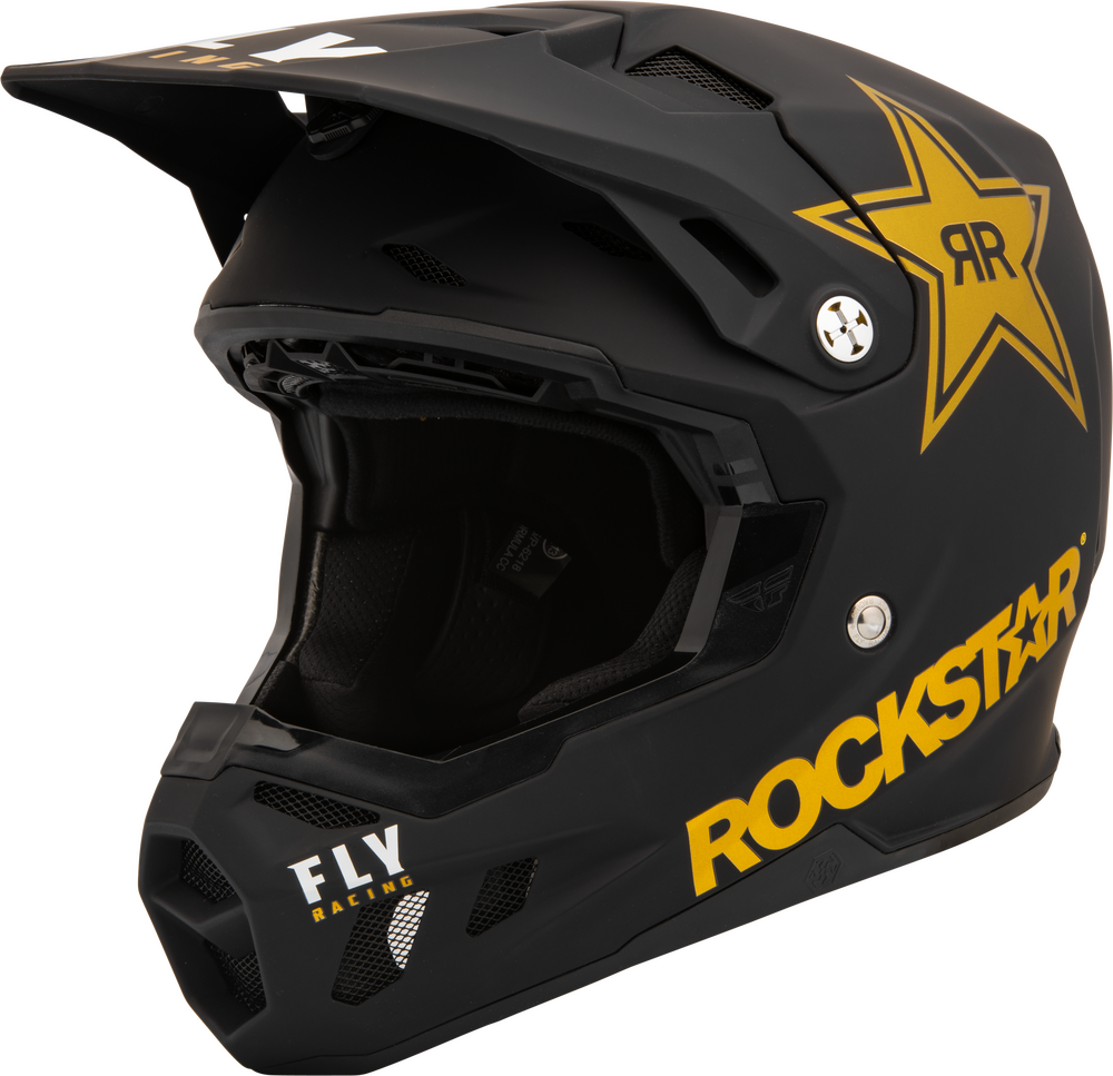 Fly Racing, Fly Racing Formula Cc Rockstar Helmet Matte Black/Gold