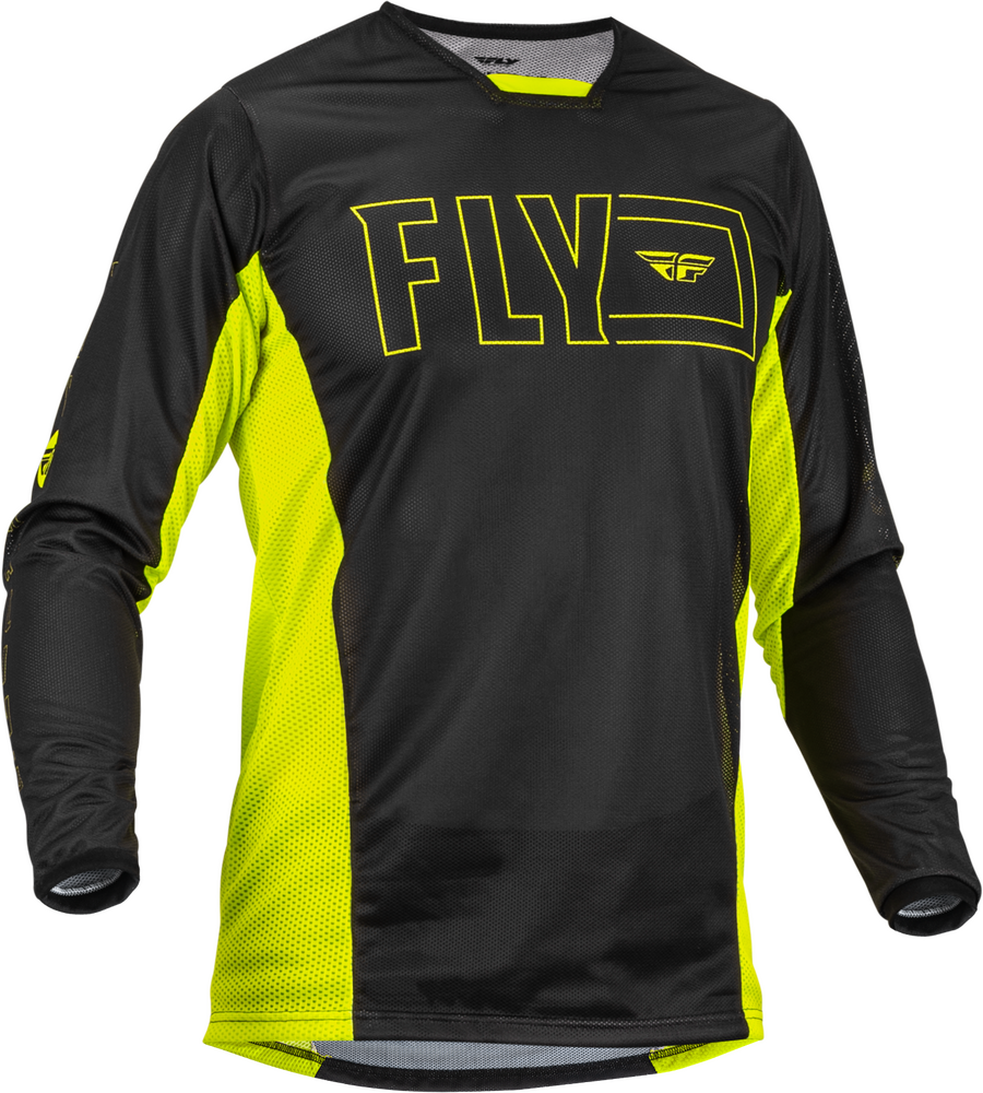 Fly Racing, Fly Racing Kinetic Mesh Jersey Hi-Vis/Black