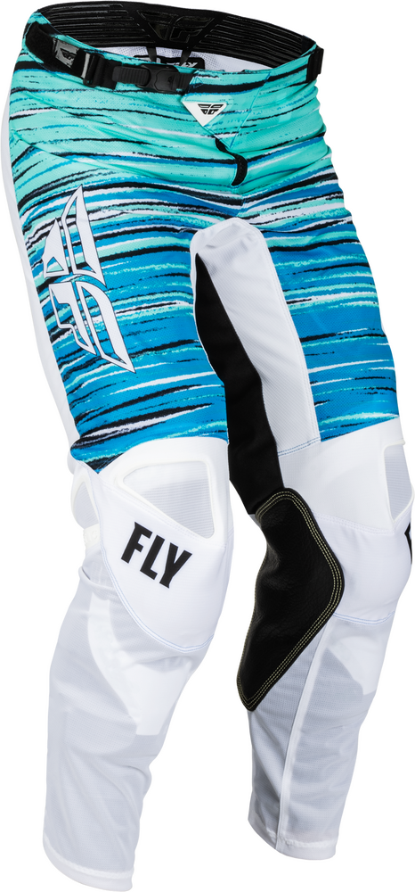 Fly Racing, Fly Racing Kinetic Mesh Pants White/Blue/Mint Mens