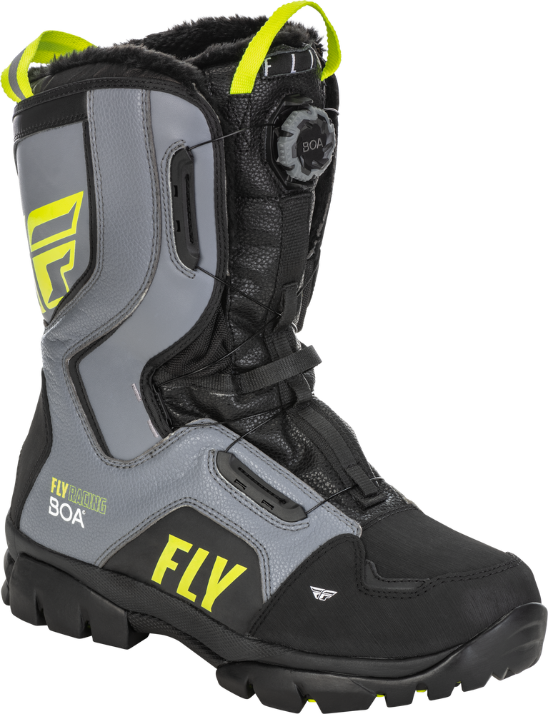 Fly Racing, Fly Racing Marker Boa Boot Black/Grey/Hi-Vis