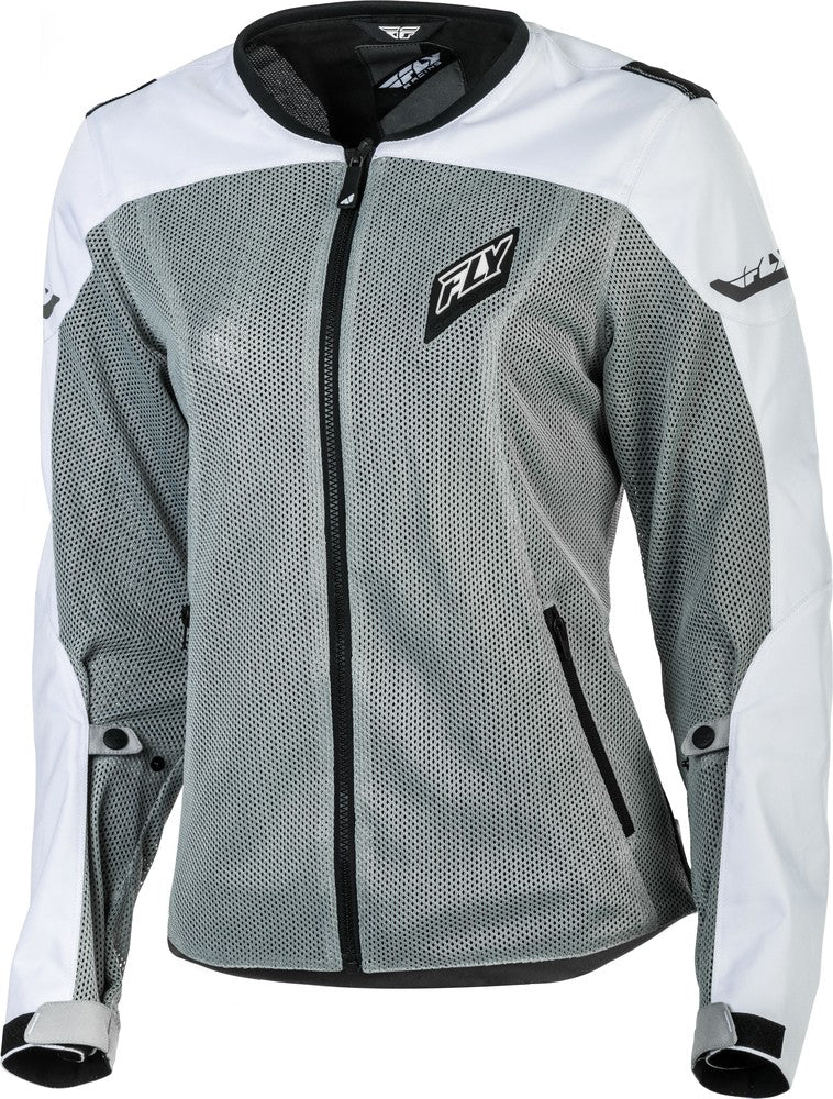 Fly Racing, Fly Racing Women's Flux Air Mesh Jacket White/Grey