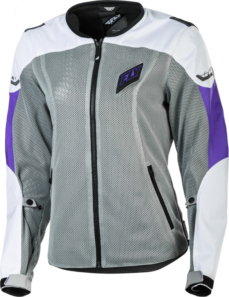 Fly Racing, Fly Racing Women's Flux Air Mesh Jacket White/Purple