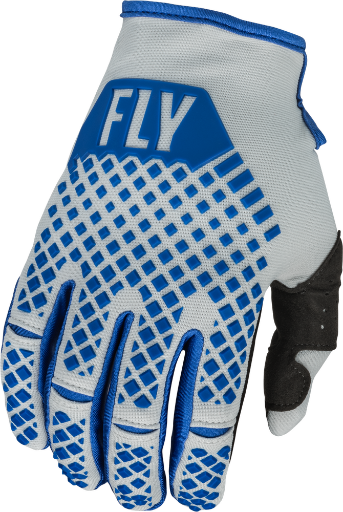 Fly Racing, Fly Racing Youth Kinetic Gloves Blue/Light Grey - Youth