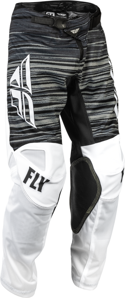 Fly Racing, Fly Racing Youth Kinetic Mesh Pants Black/White/Grey