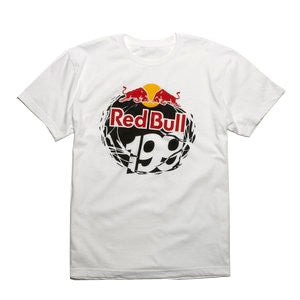 FOX, Fox Racing Red Bull/Travis Pastrana 199 Core SS Te - WHITE - Youth Size - CLOSEOUT