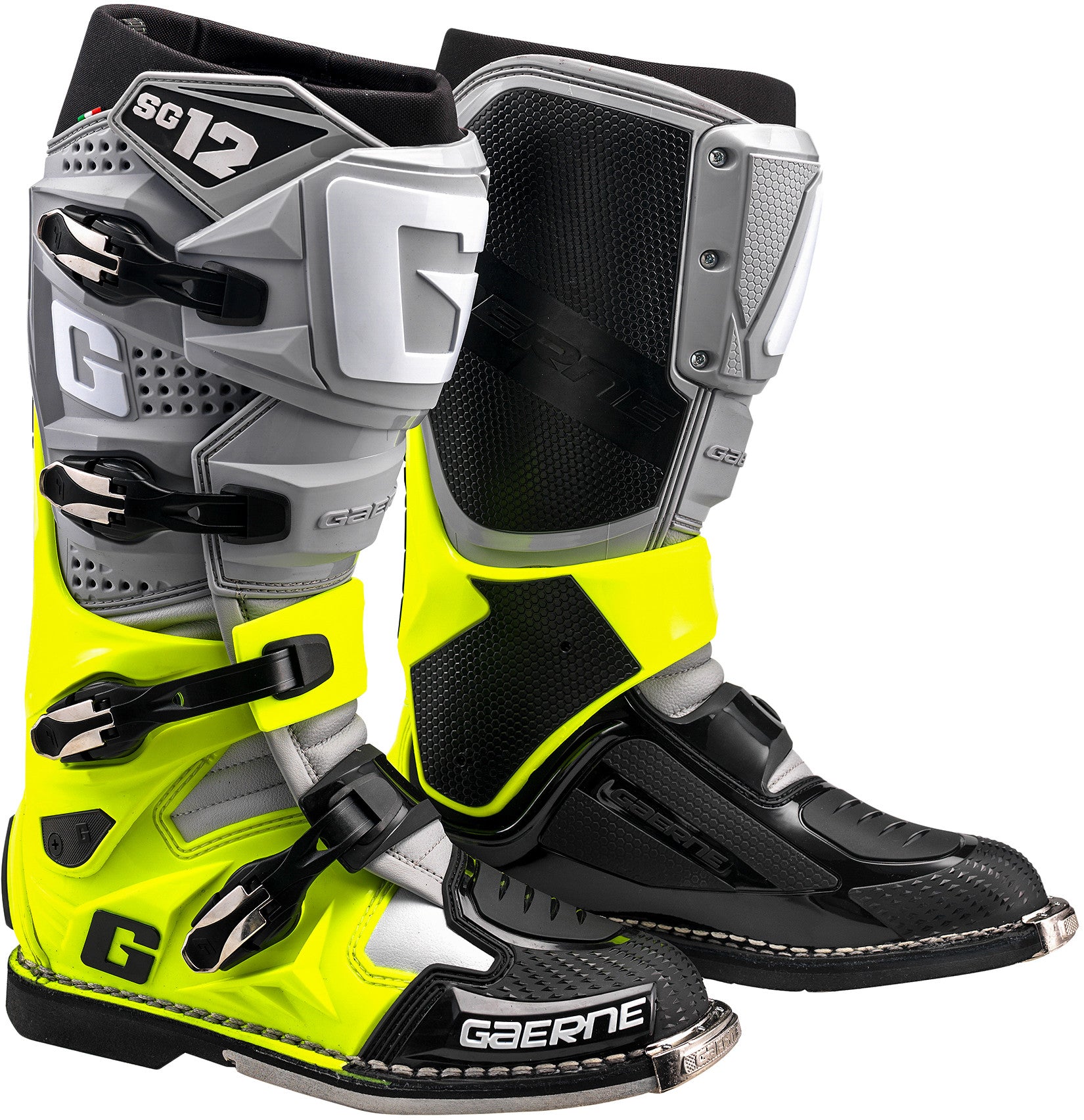 Gaerne, Gaerne SG-12 BOOTS GREY/YELLOW FLUO/ BLACK