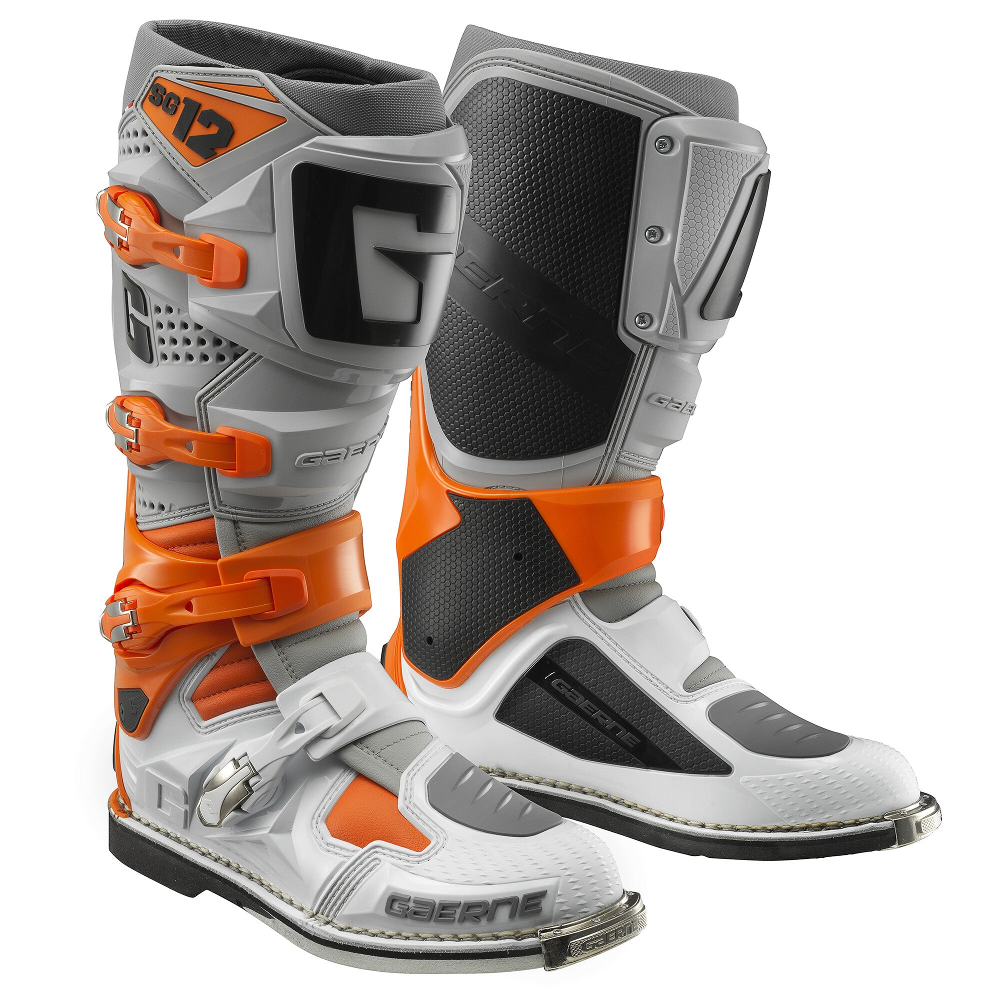 Gaerne, Gaerne SG-12 BOOTS ORANGE/GREY/WHITE