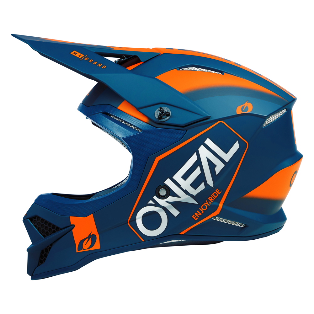 Oneal, O'Neal 3 SRS Helmet Hexx V.23 Blue/Orange