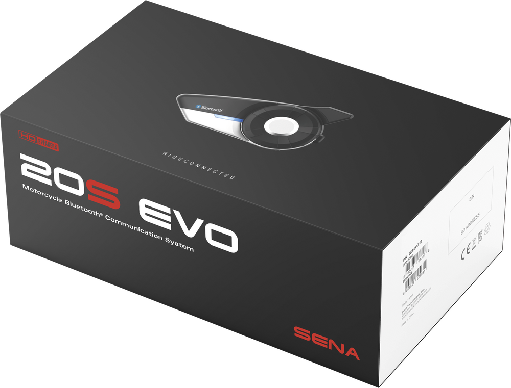 Sena, Sena 20S Evo Hd Bluetooth Comm System Single - 20S-EVO-11