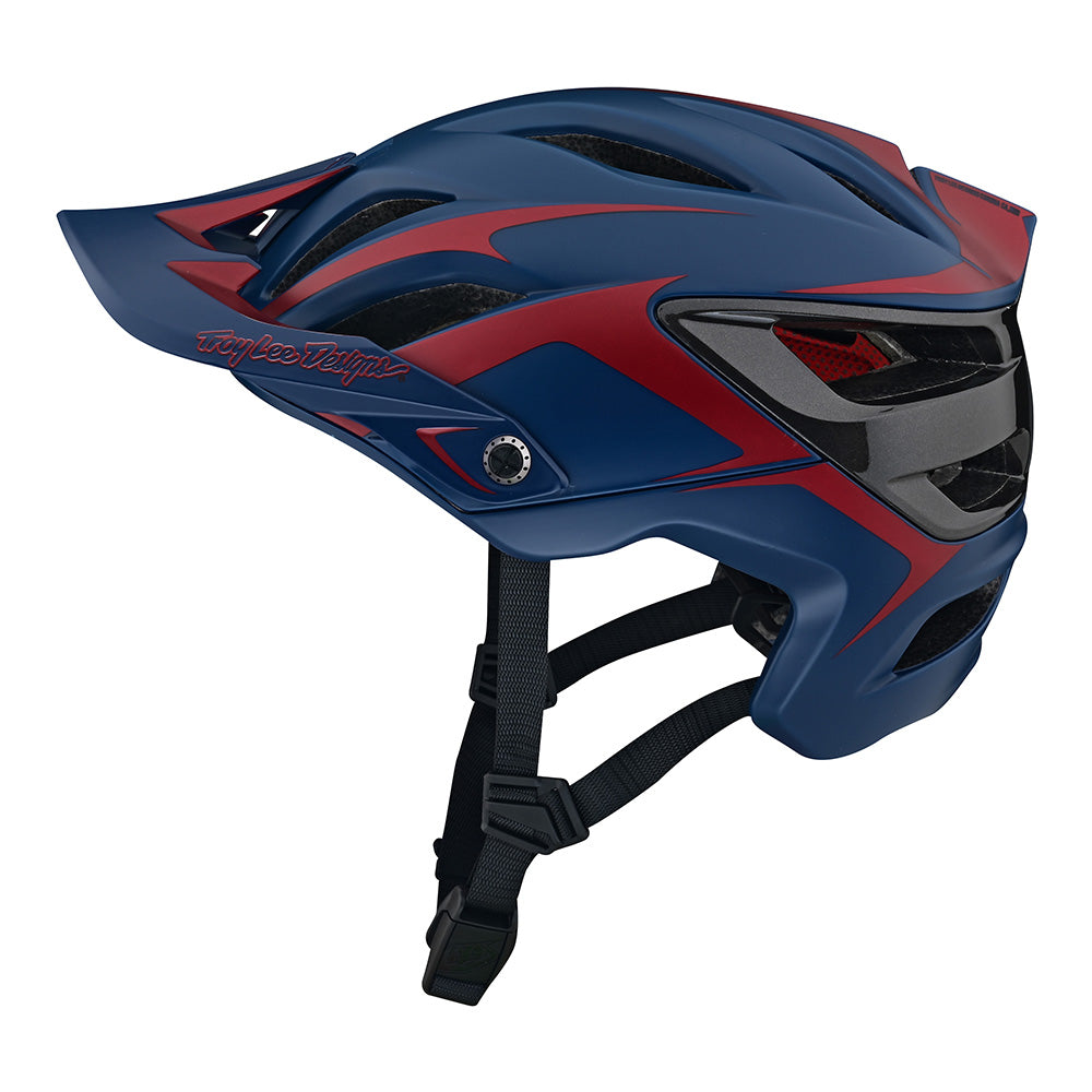 Troy Lee Designs, Troy Lee Designs A3 Helmet; Fang Dk Blue / Burgundy